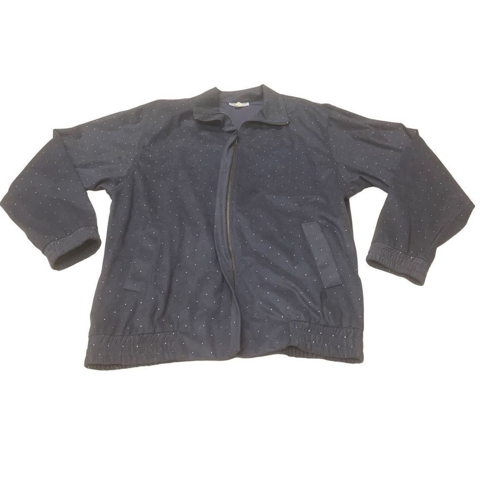 Silver Studded Windbreaker Jacket